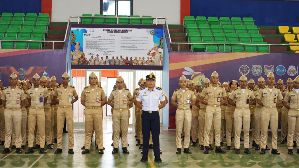 Upacara Gabungan Sivitas Akademika Politeknik Penerbangan Jayapura: Mengusung Gerakan Zero Violence di Lingkungan Kampus Kedinasan Badan Pengembangan SDM Perhubungan
