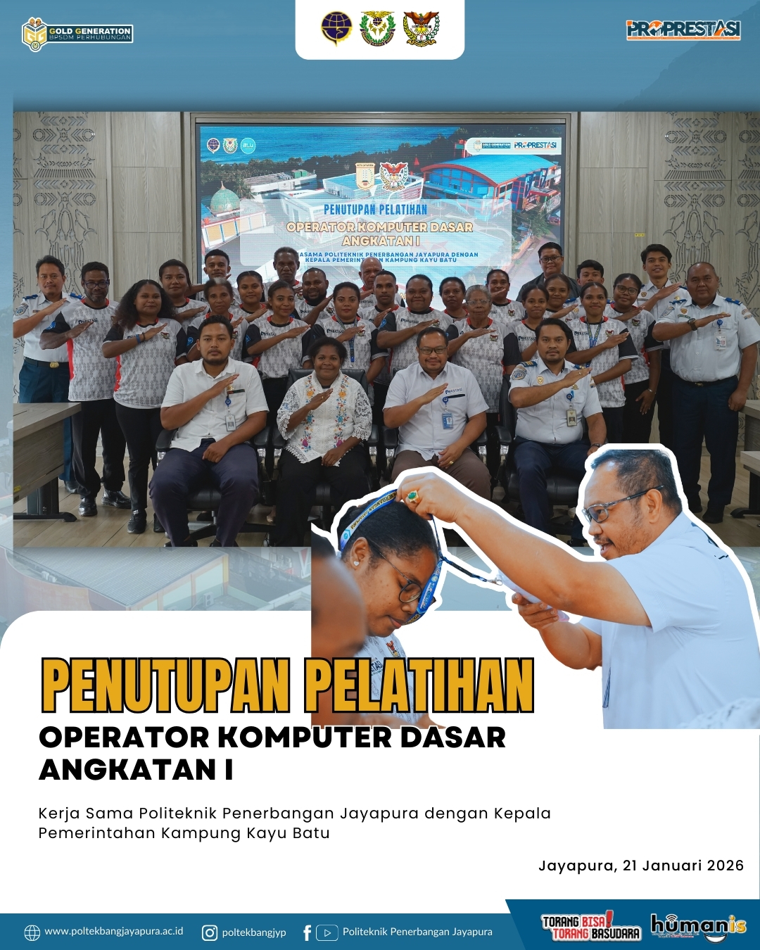 Penutupan Diklat Operator Komputer Dasar Tingkat I