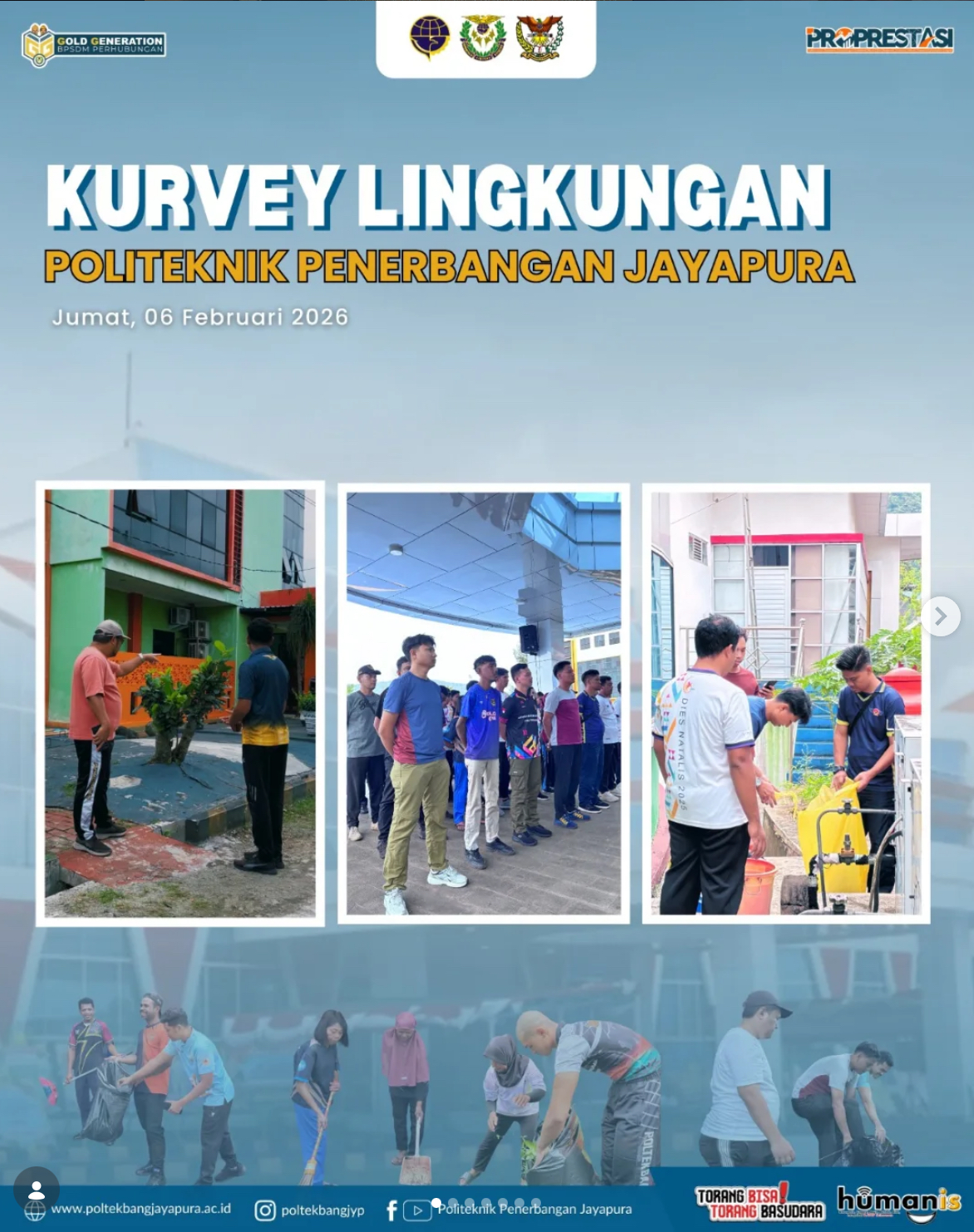 Kurvei Lingkungan Politeknik Penerbangan Jayapura